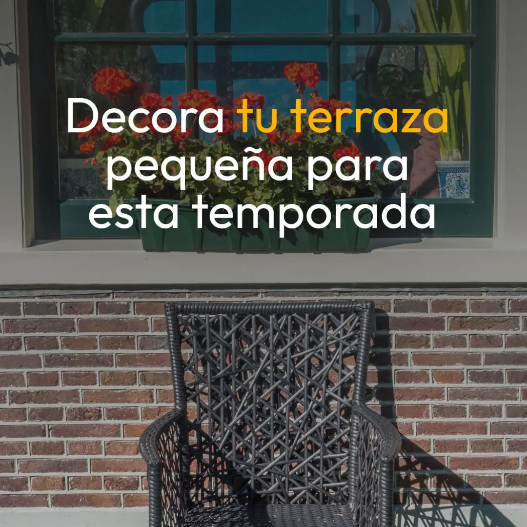 decorar terraza pequeña verano