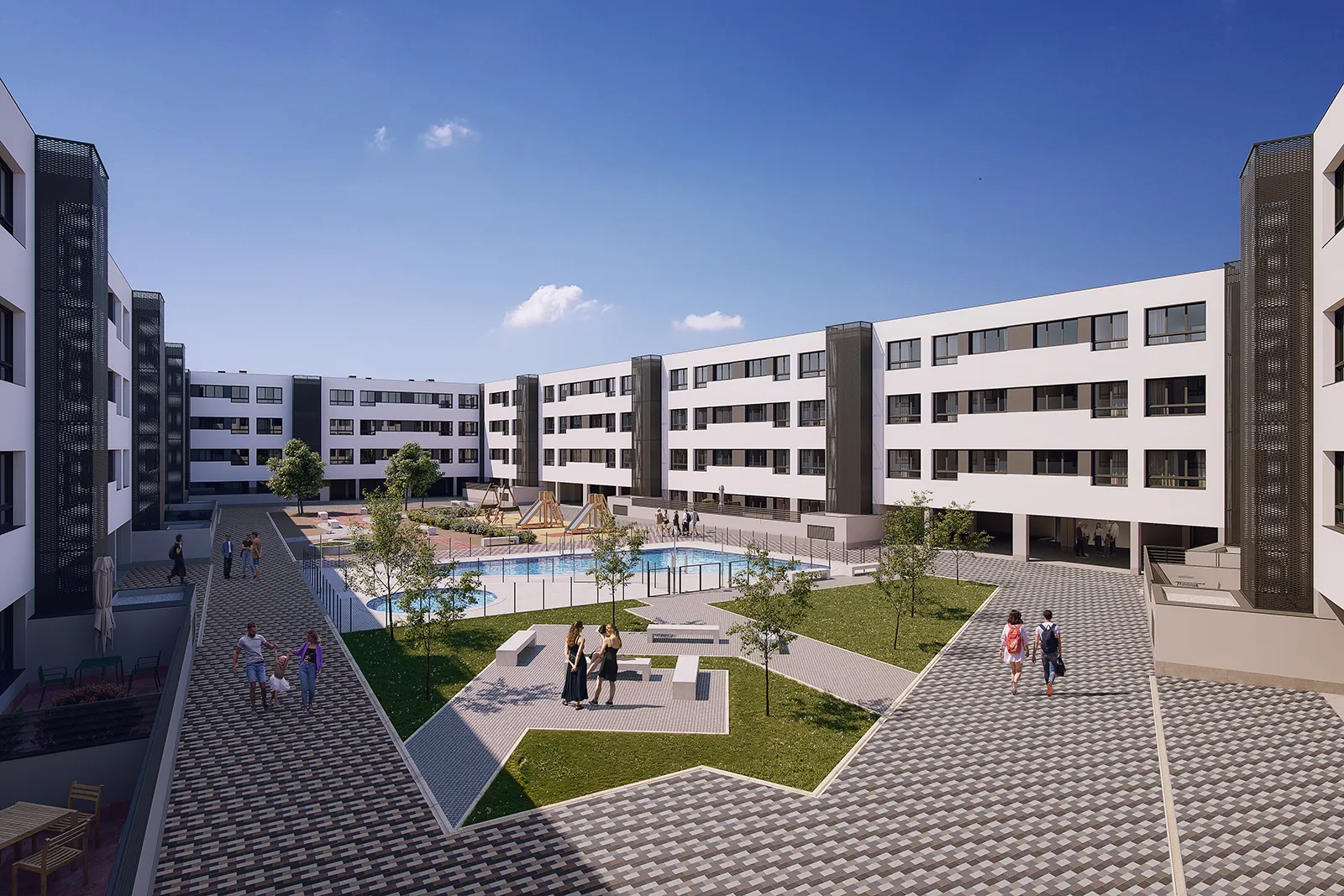 Pisos en El Viso, Alcala Urbanizaciones - Vision Home - Zonas comunes