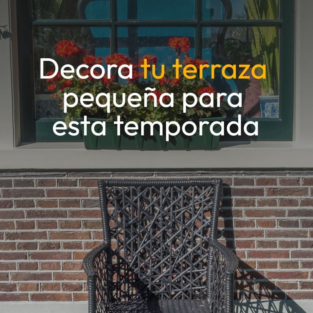 decorar terraza pequeña verano